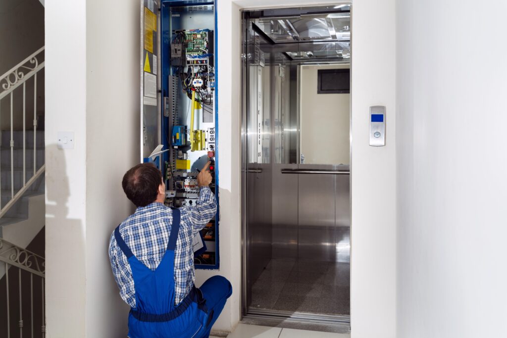 manual elevator repair